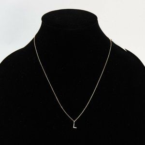 LaSoula Diamond Initial "L" Pendant Necklace, 14K